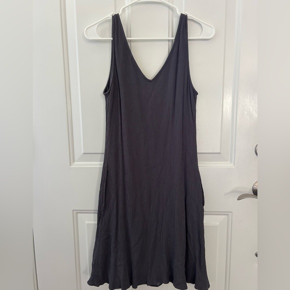 Soft Surroundings Charcoal Sleeveless Gauze Dress Size XS - Picture 4 of 10